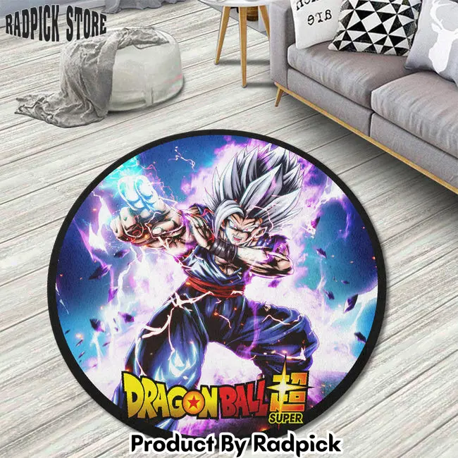 Gohan beast round rug custom dragon ball super super heroes anime circle carpet lcm  rp5953388